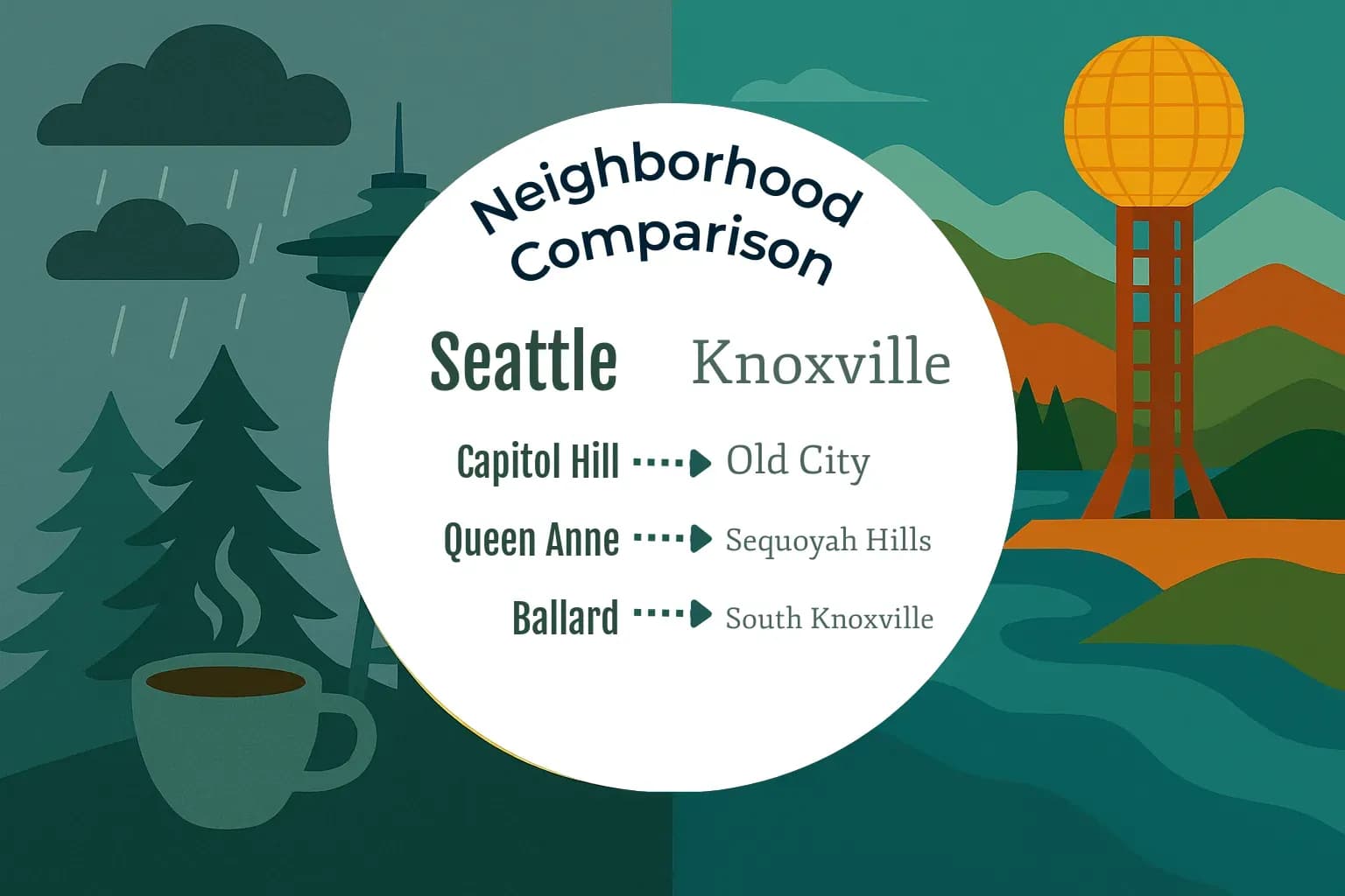 Seattle vs Knoxville Neighborhood Comparison