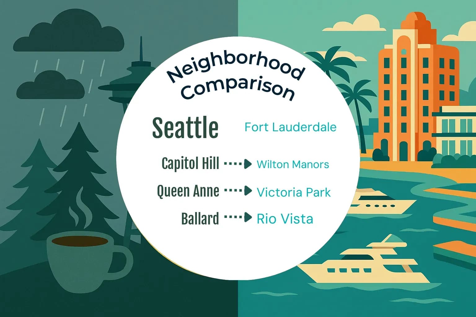 Seattle vs Fort Lauderdale Neighborhood Comparison