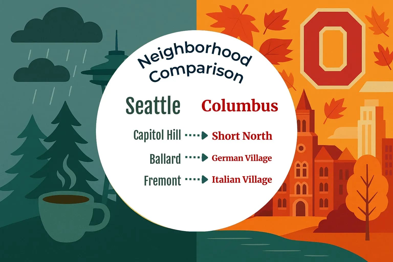 Seattle vs Columbus Neighborhood Comparison