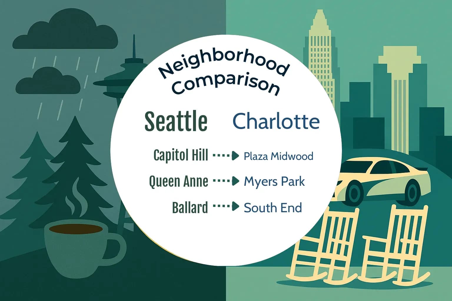 Seattle vs Charlotte Neighborhood Comparison