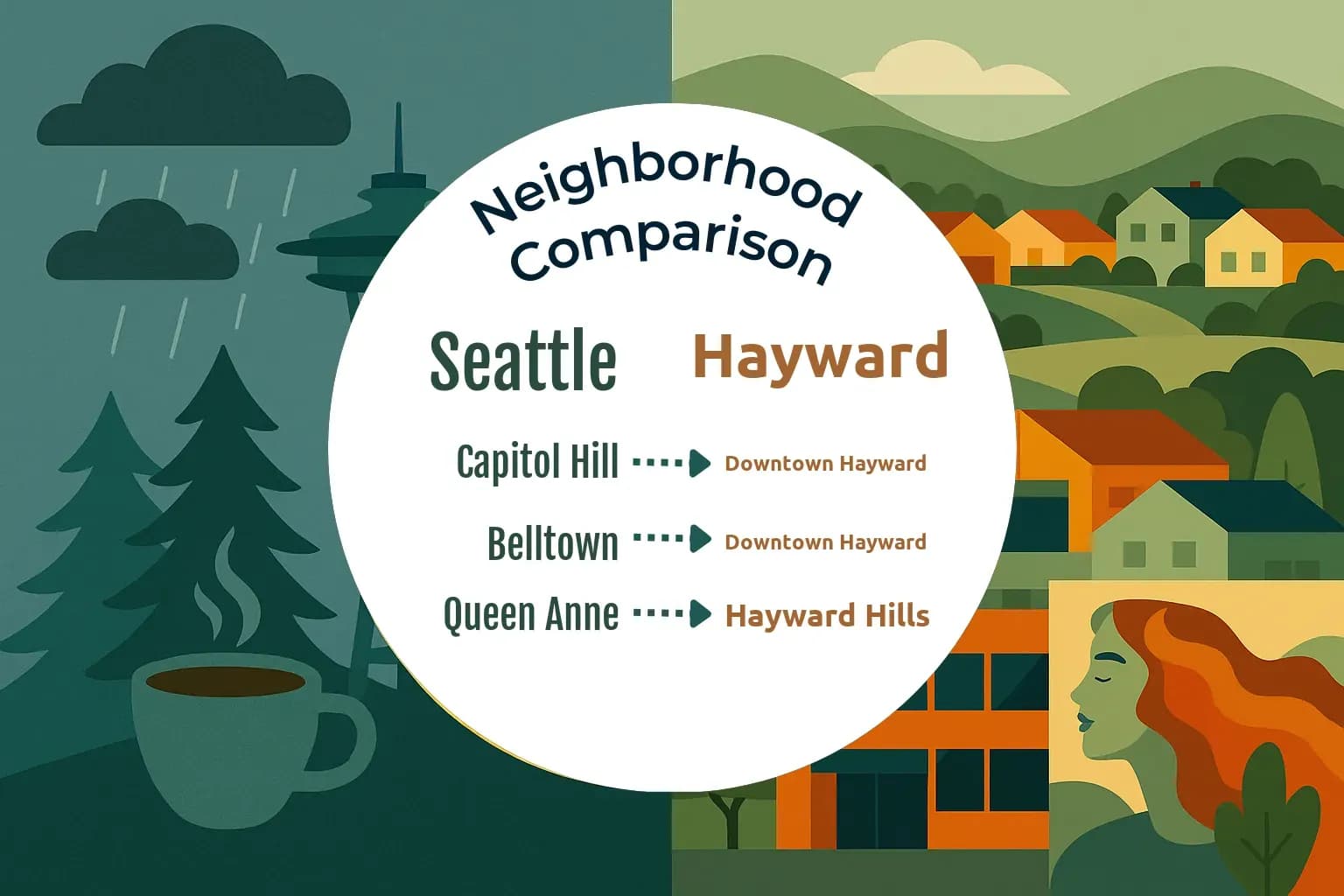 Seattle vs Hayward Neighborhood Comparison