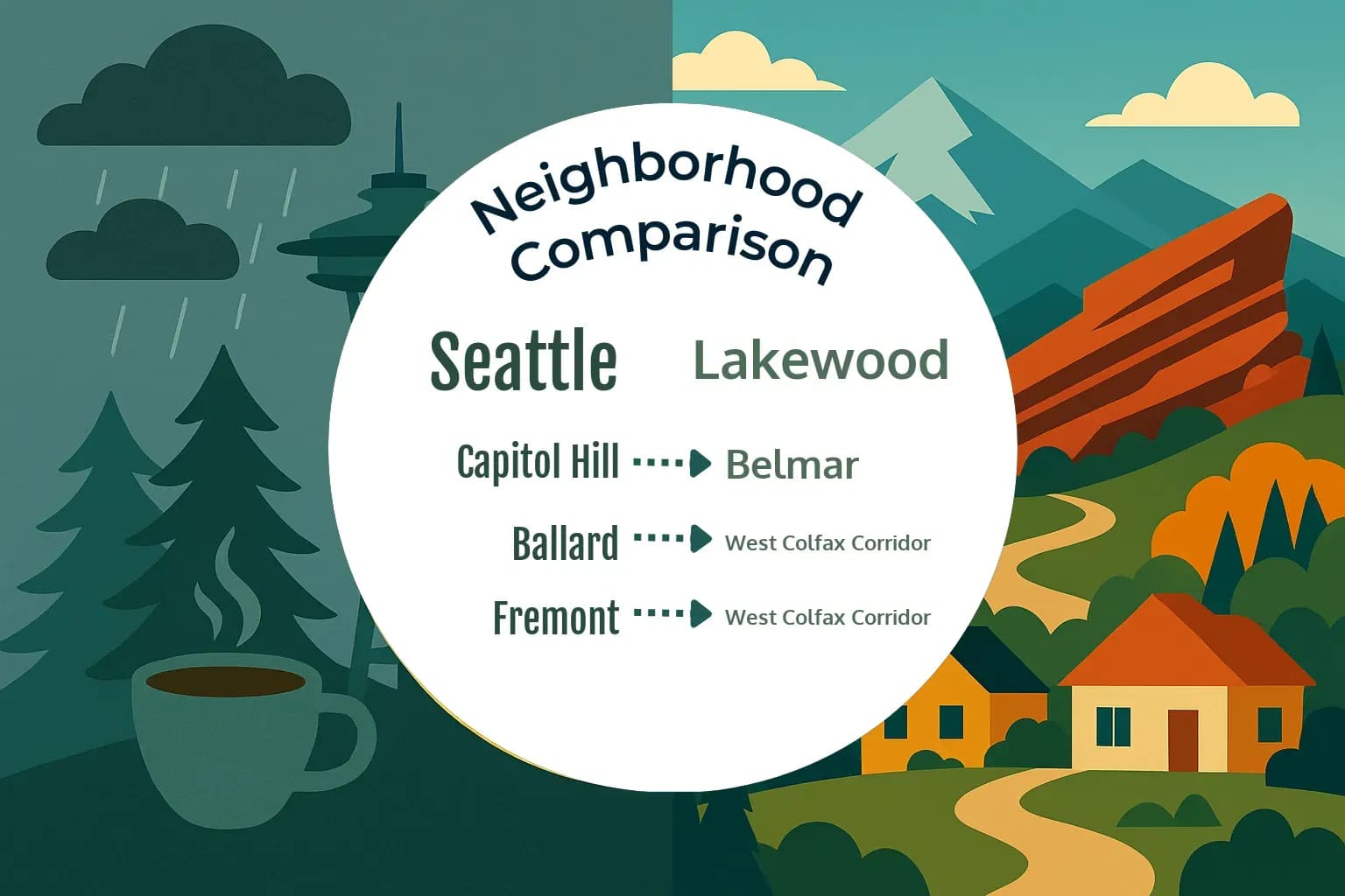 Seattle vs Lakewood Neighborhood Comparison