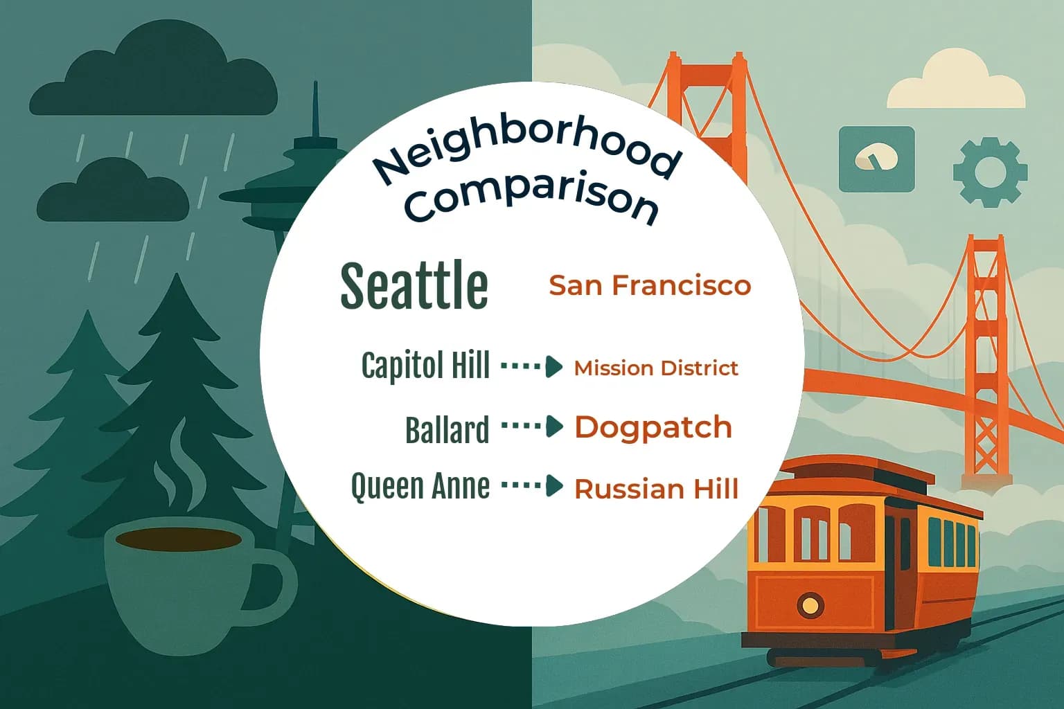Seattle vs San Francisco Neighborhood Comparison
