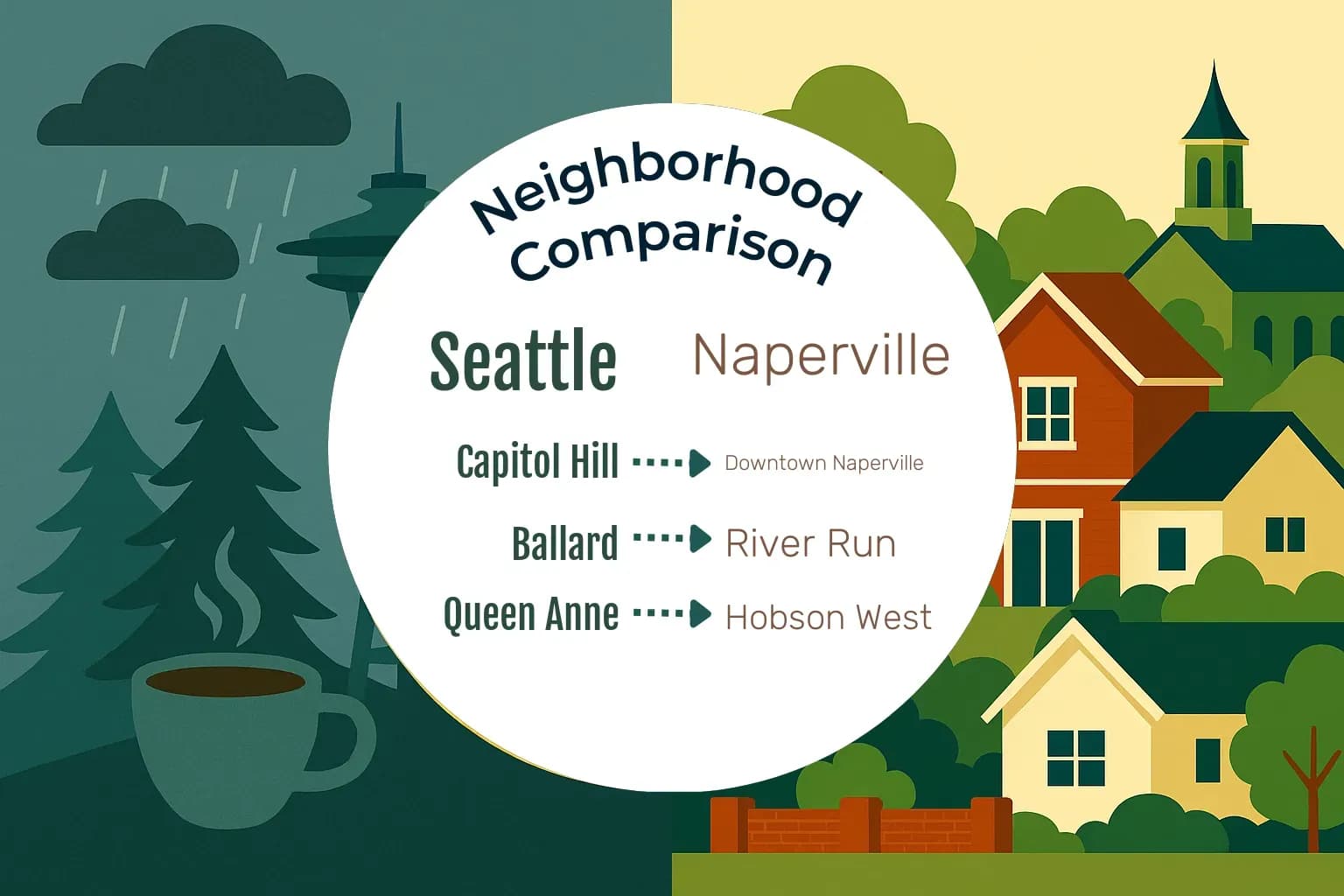 Seattle vs Naperville Neighborhood Comparison