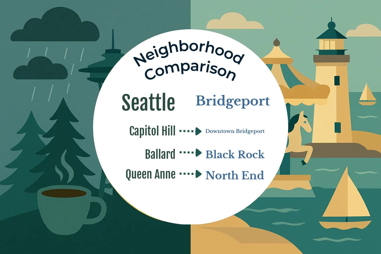 Seattle vs Bridgeport Neighborhood Comparison