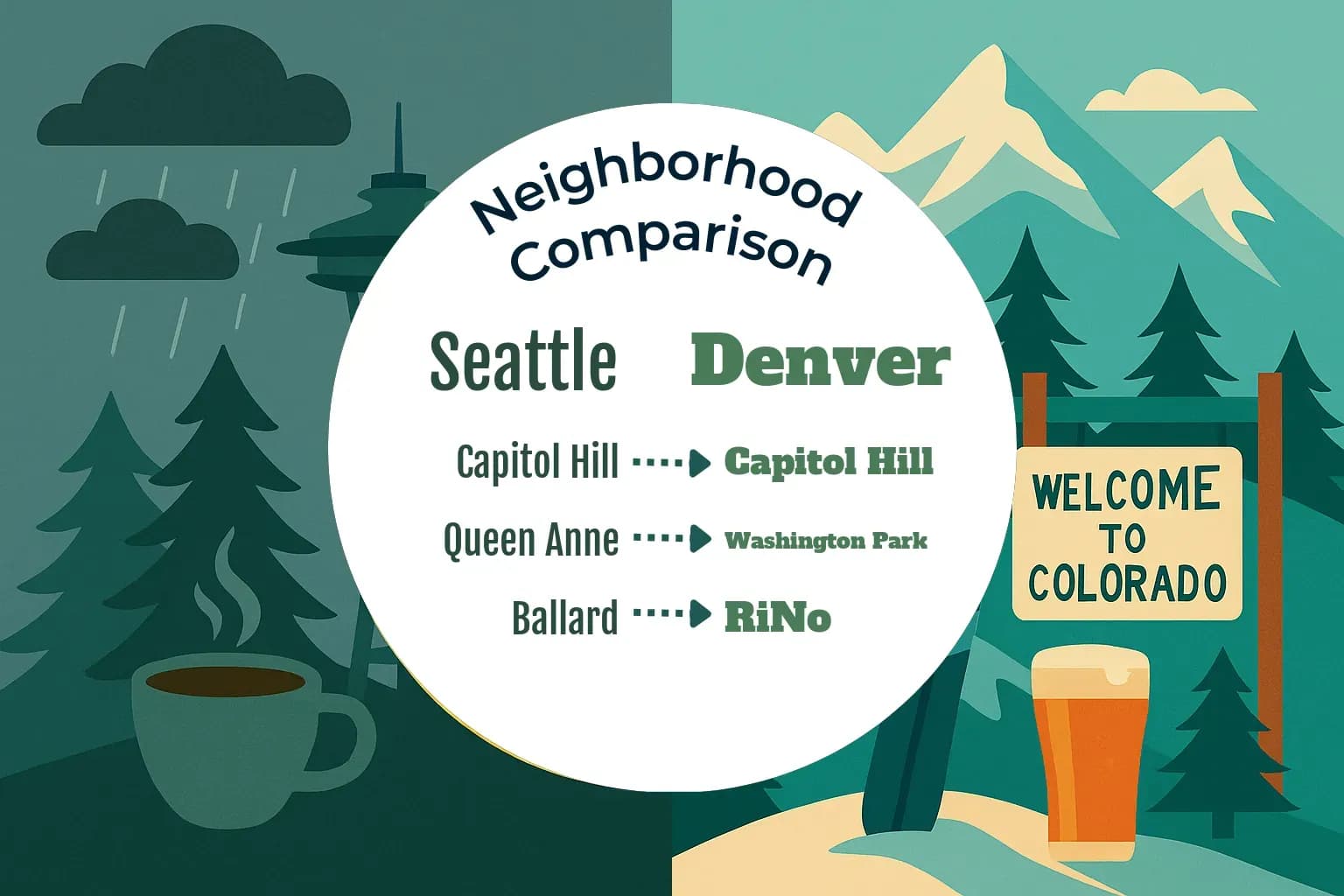 Seattle vs Denver Neighborhood Comparison