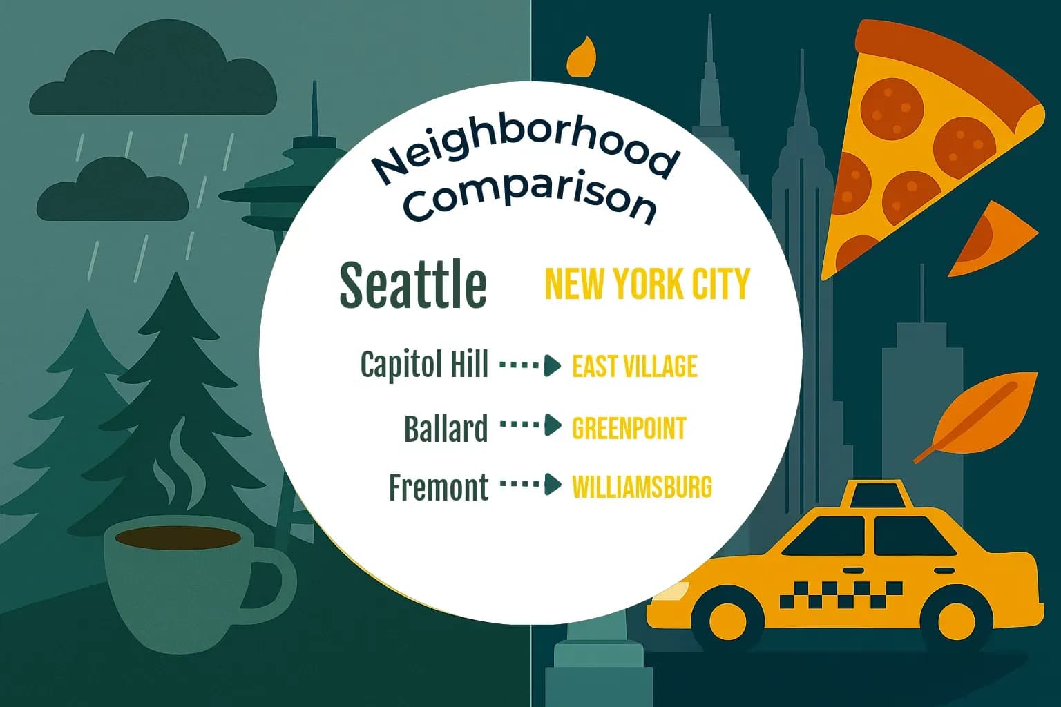 Seattle vs New York City Neighborhood Comparison