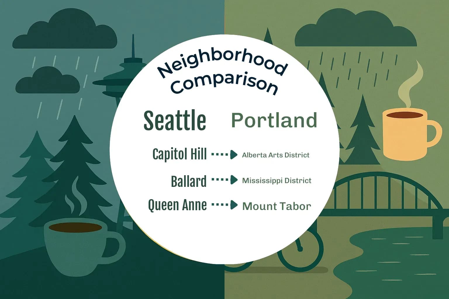 Seattle vs Portland Neighborhood Comparison