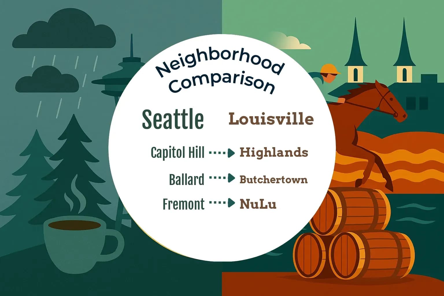 Seattle vs Louisville Neighborhood Comparison