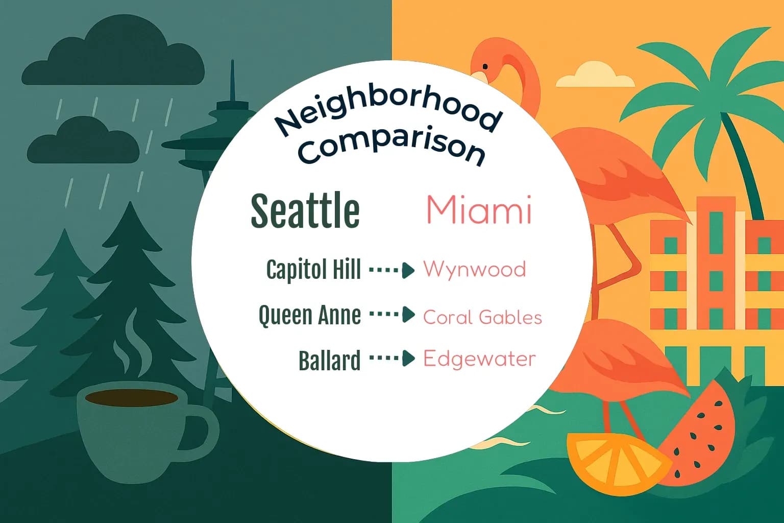 Seattle vs Miami Neighborhood Comparison