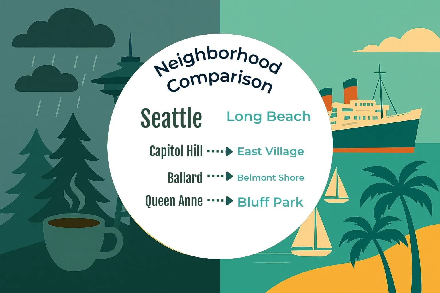 Seattle vs Long Beach Neighborhood Comparison