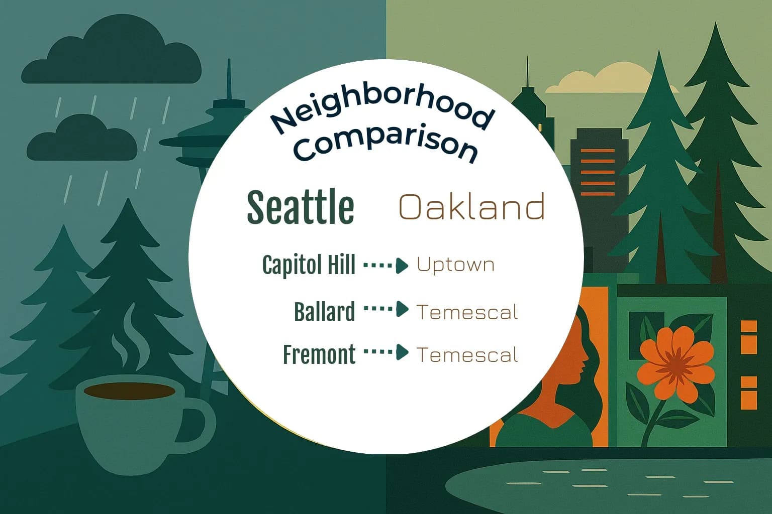 Seattle vs Oakland Neighborhood Comparison