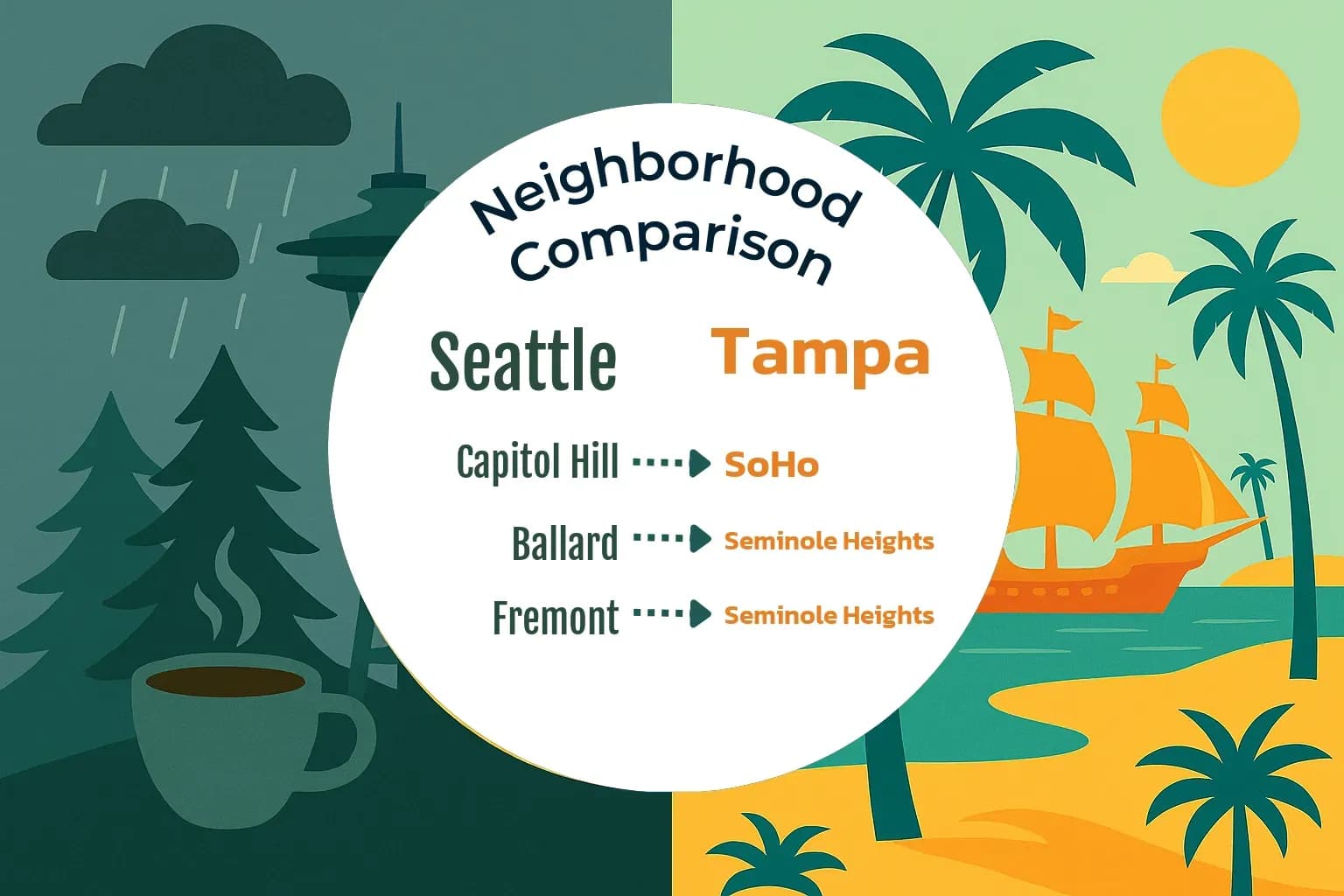 Seattle vs Tampa Neighborhood Comparison
