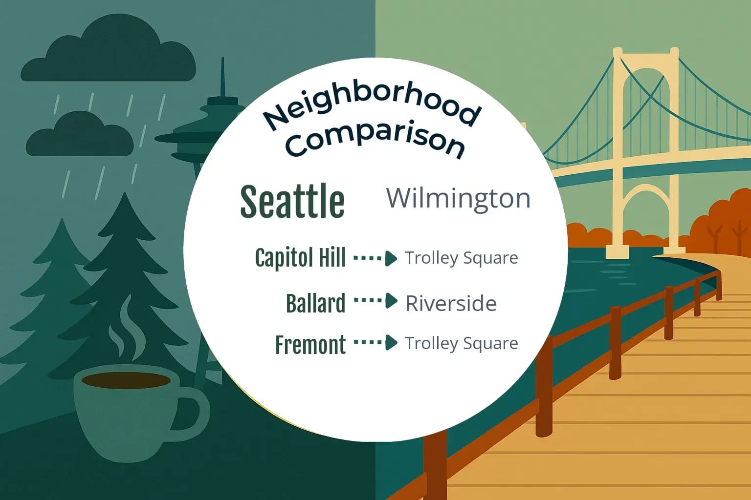 Seattle vs Wilmington Neighborhood Comparison