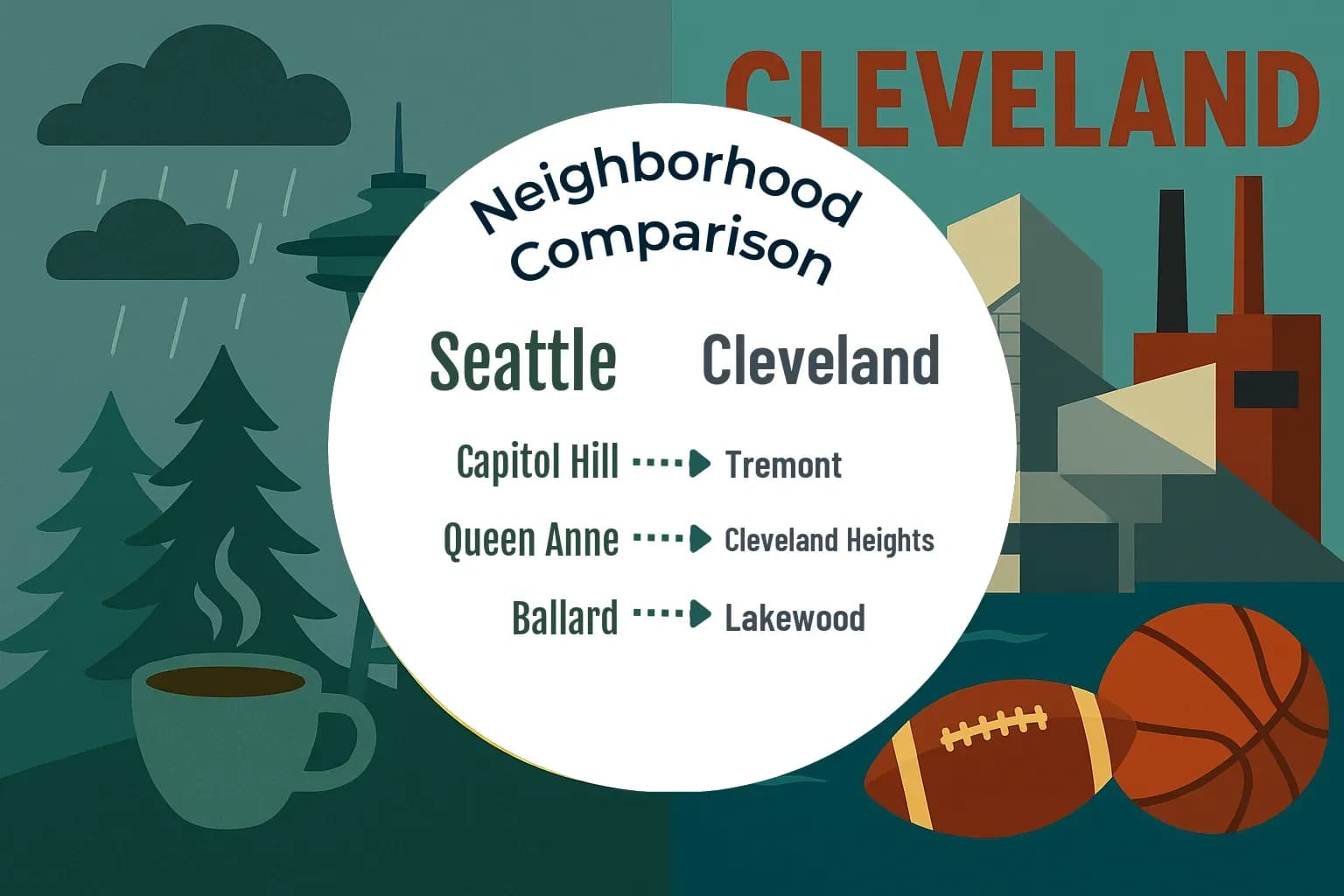 Seattle vs Cleveland Neighborhood Comparison