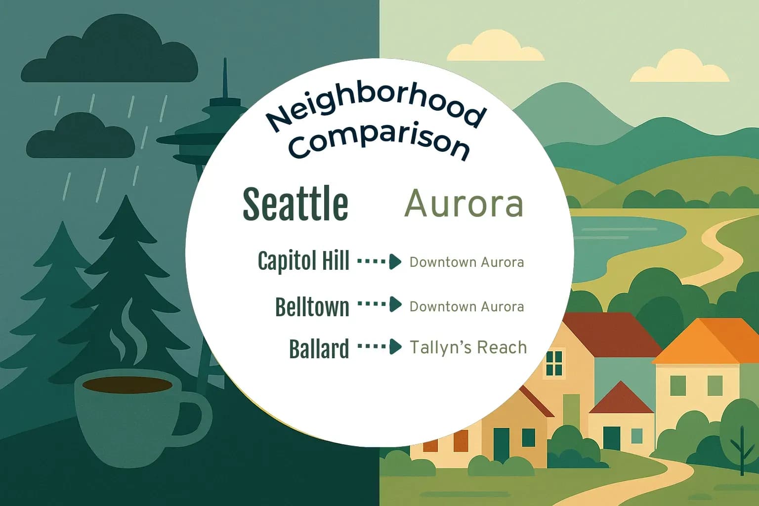 Seattle vs Aurora Neighborhood Comparison