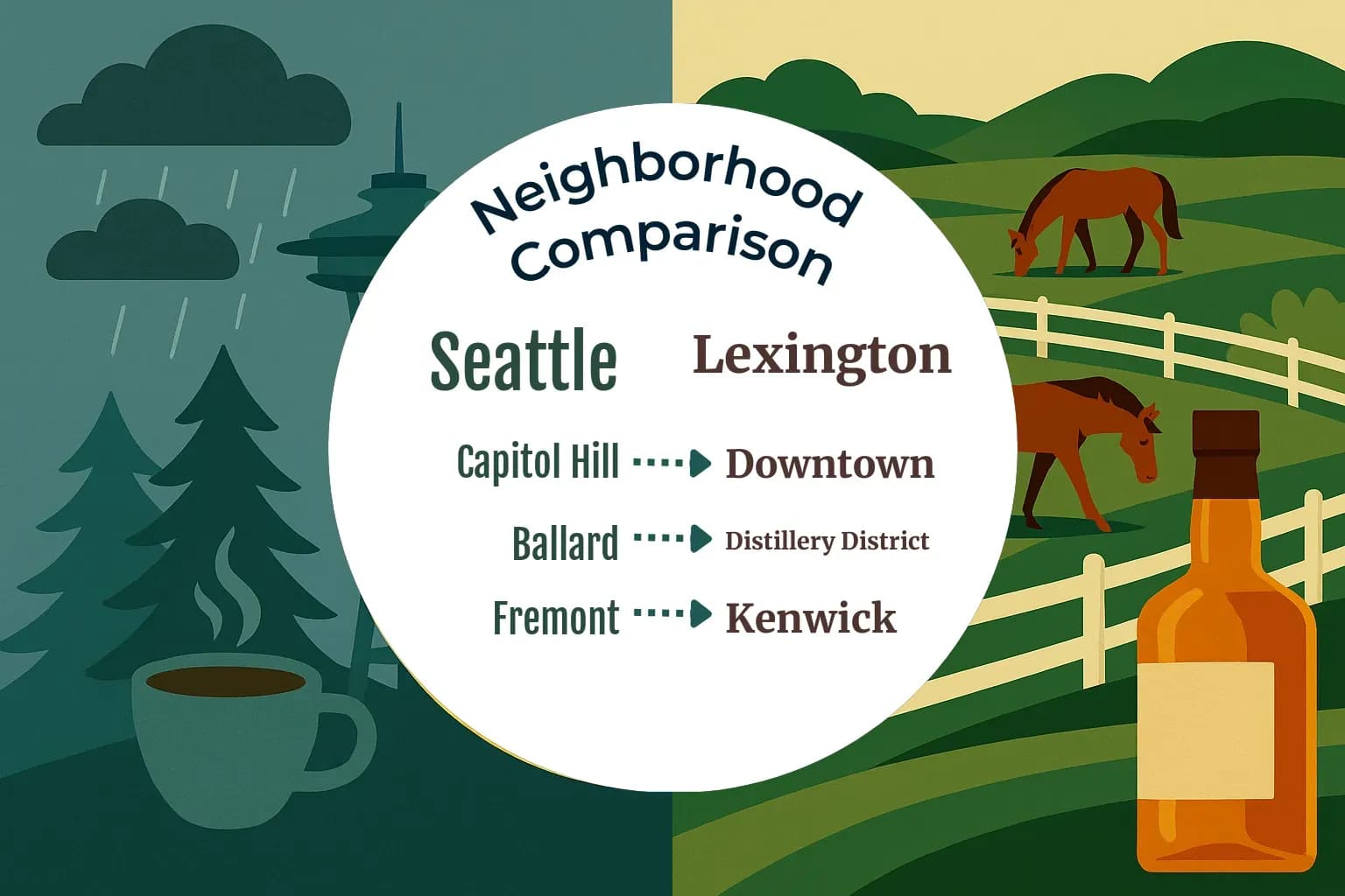 Seattle vs Lexington Neighborhood Comparison