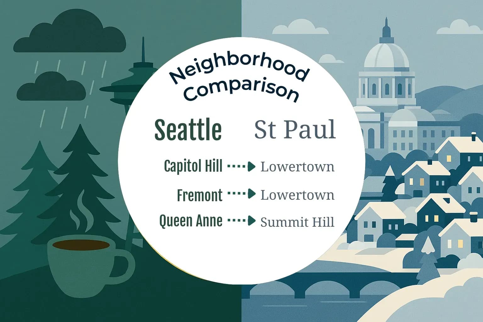 Seattle vs St. Paul Neighborhood Comparison