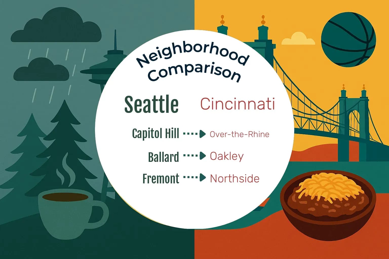 Seattle vs Cincinnati Neighborhood Comparison