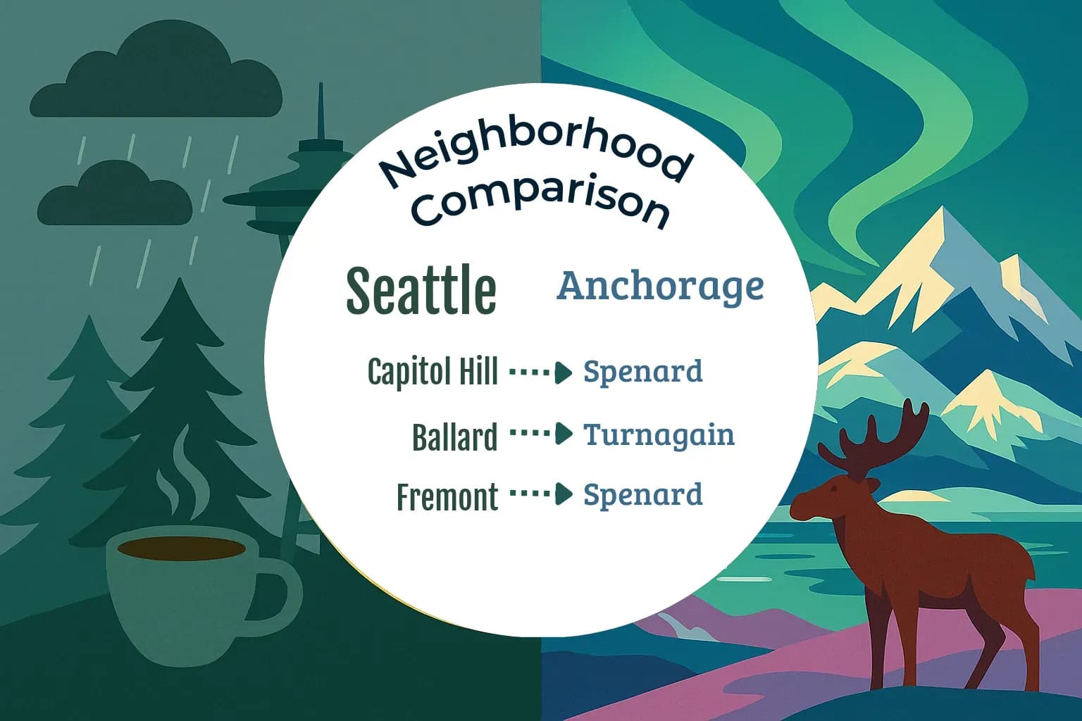Seattle vs Anchorage Neighborhood Comparison