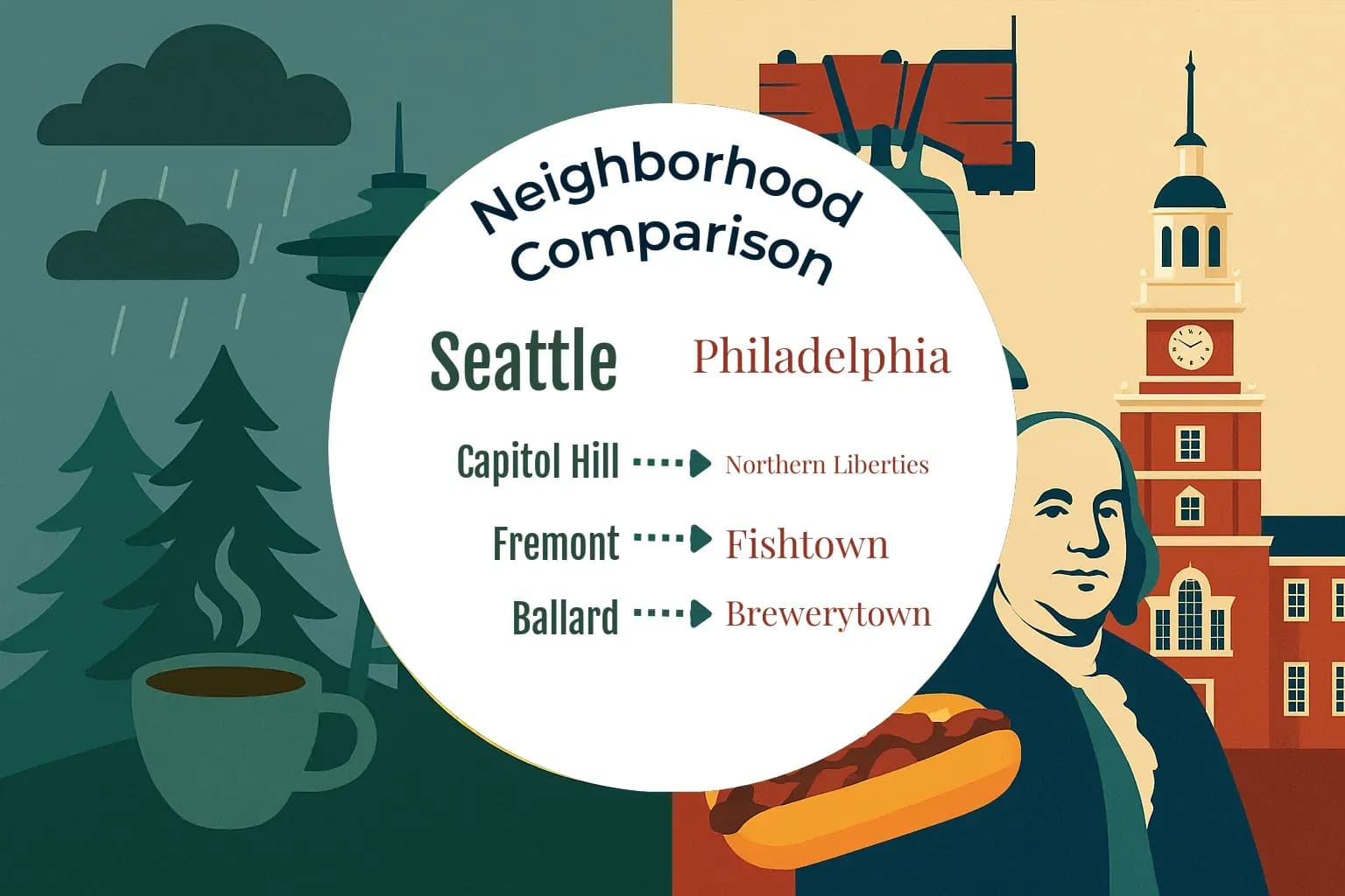 Seattle vs Philadelphia Neighborhood Comparison