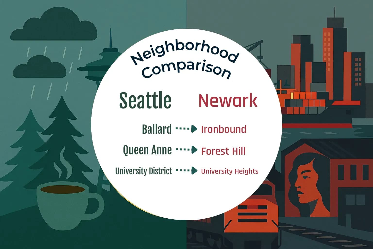 Seattle vs Newark Neighborhood Comparison