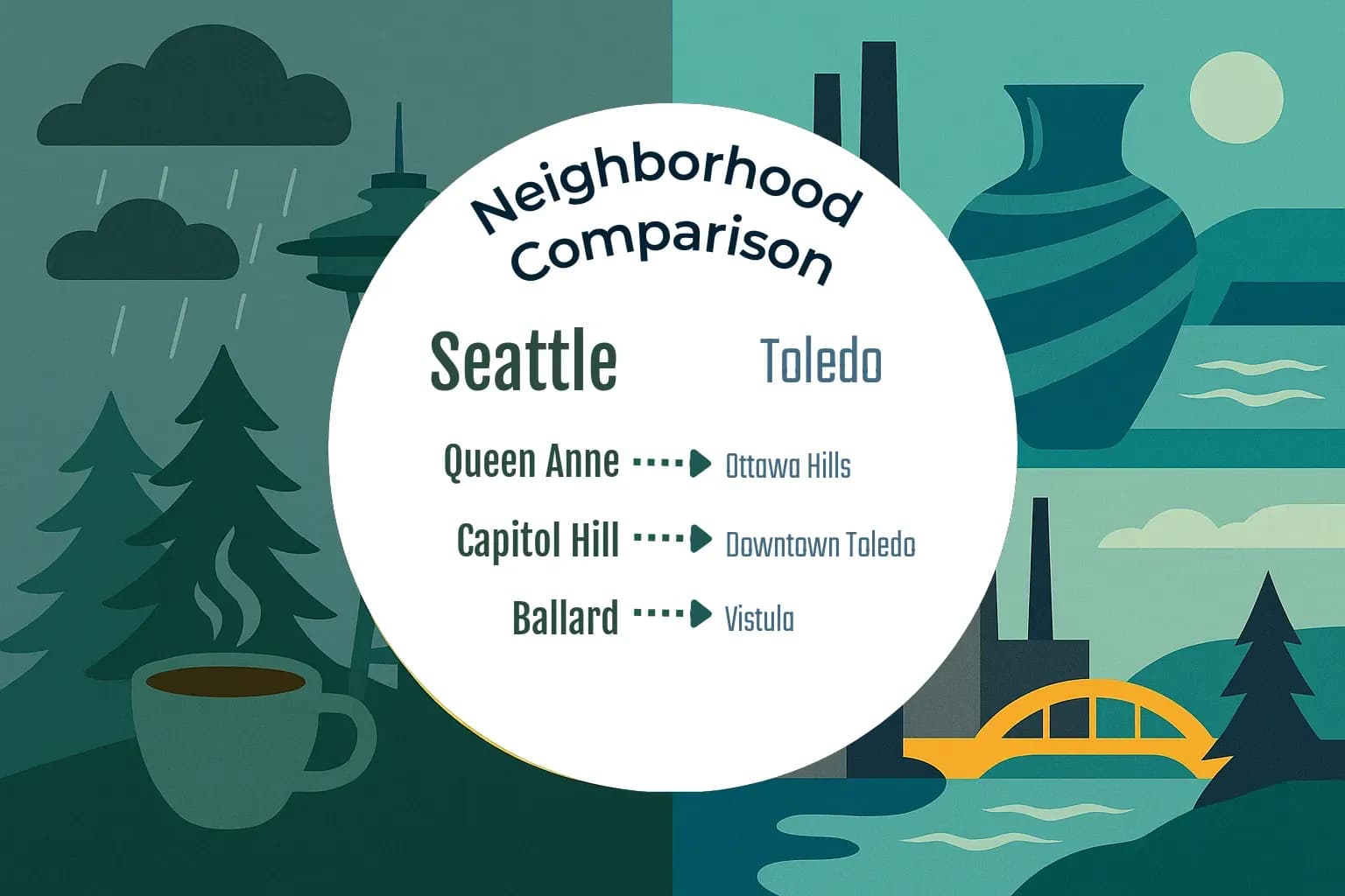 Seattle vs Toledo Neighborhood Comparison