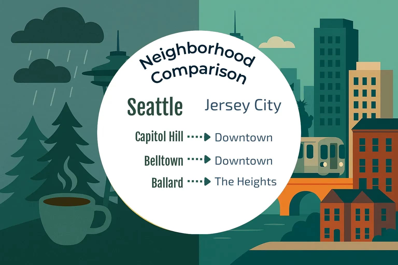Seattle vs Jersey City Neighborhood Comparison