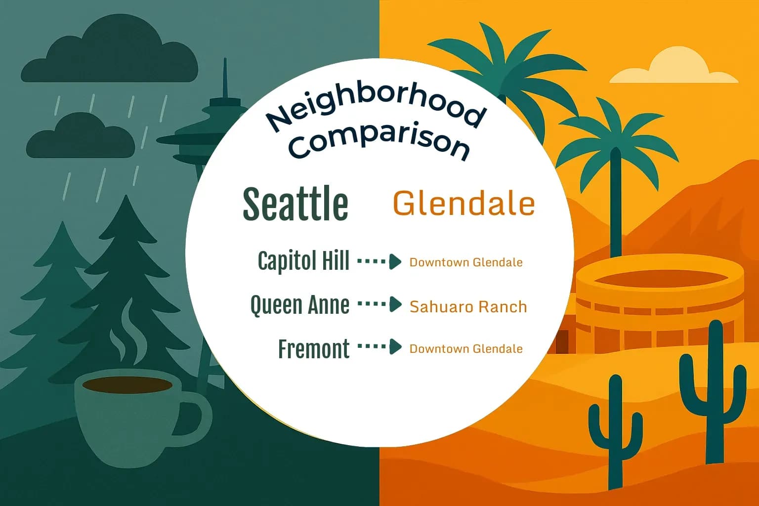 Seattle vs Glendale Neighborhood Comparison