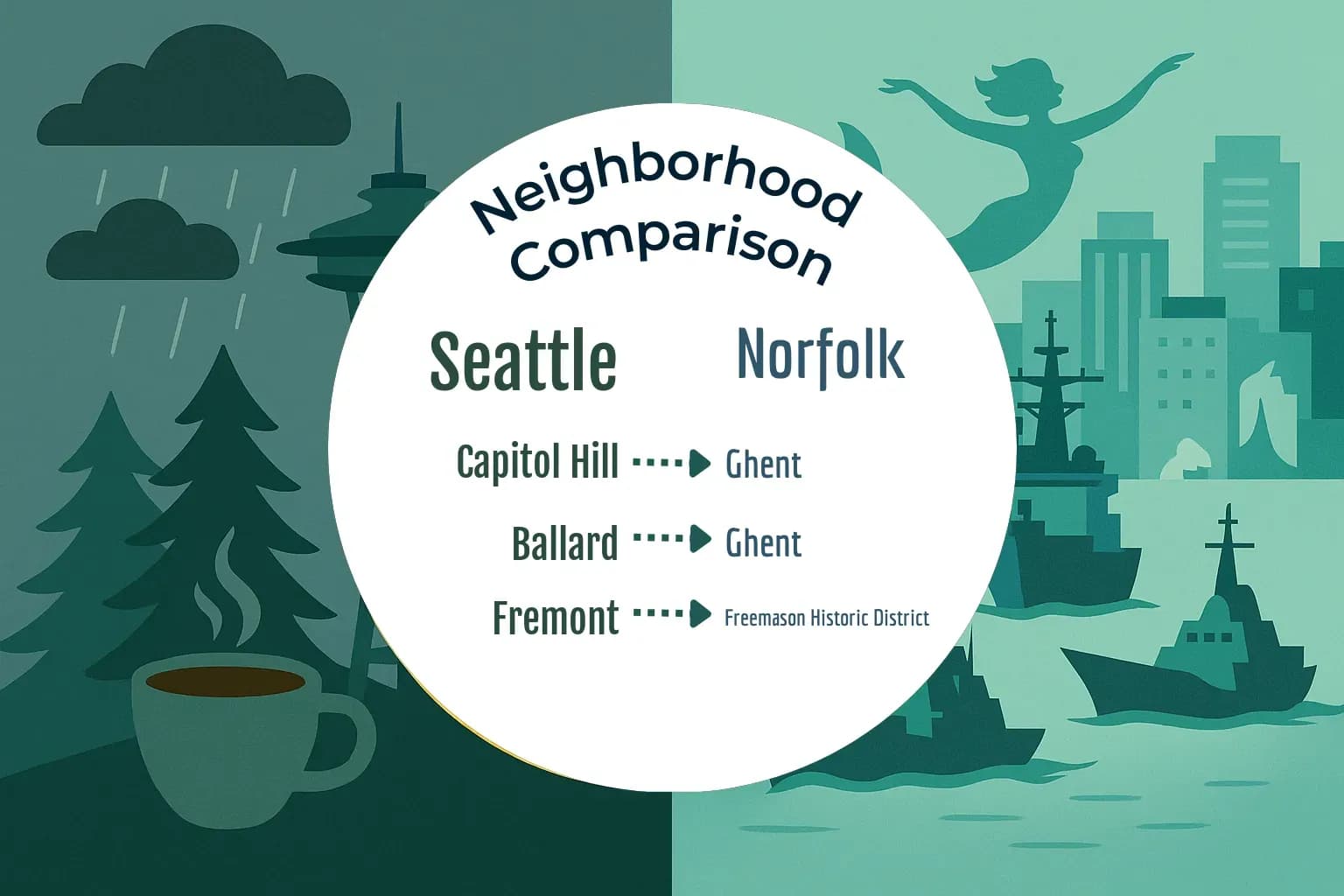Seattle vs Norfolk Neighborhood Comparison