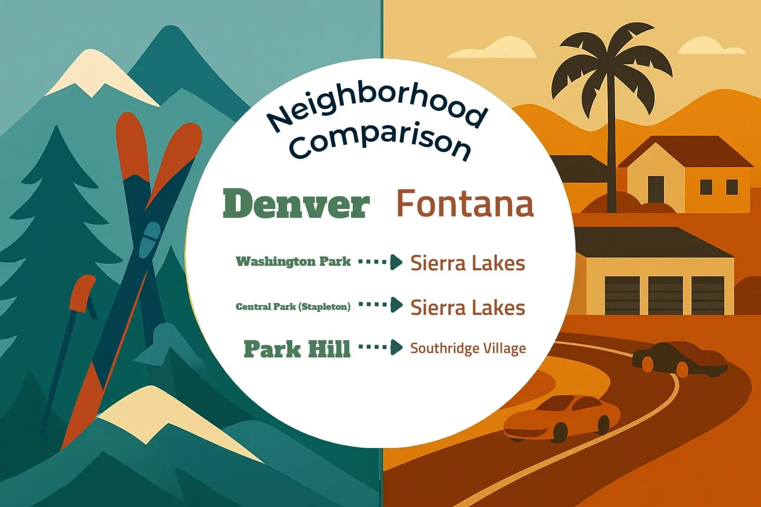 Denver vs Fontana Neighborhood Comparison