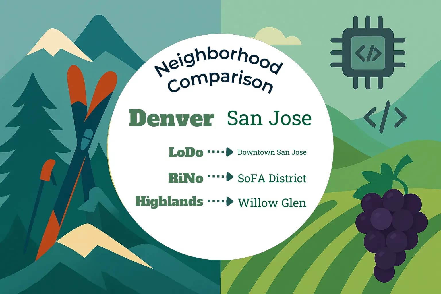 Denver vs San Jose Neighborhood Comparison