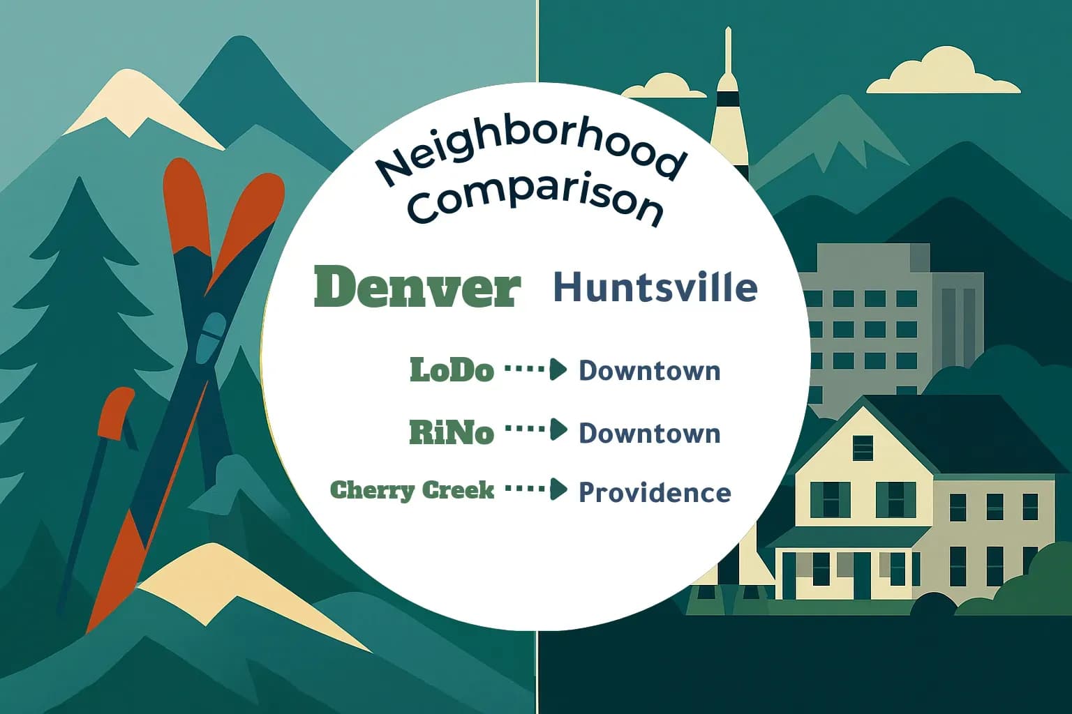 Denver vs Huntsville Neighborhood Comparison