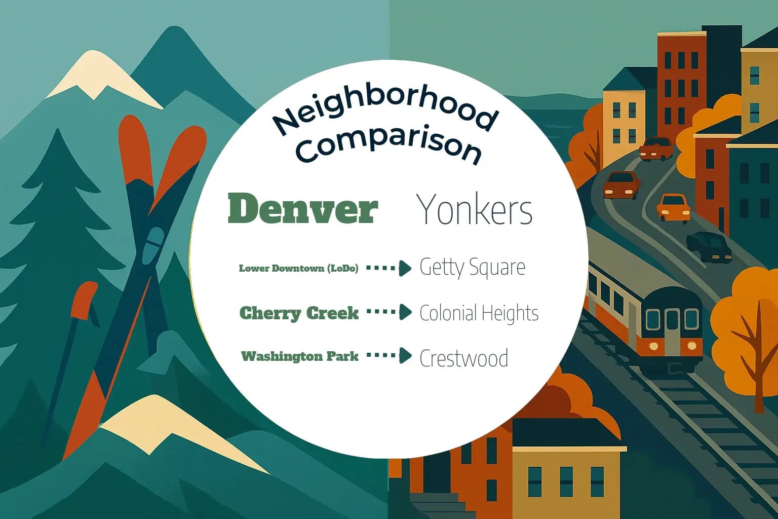 Denver vs Yonkers Neighborhood Comparison