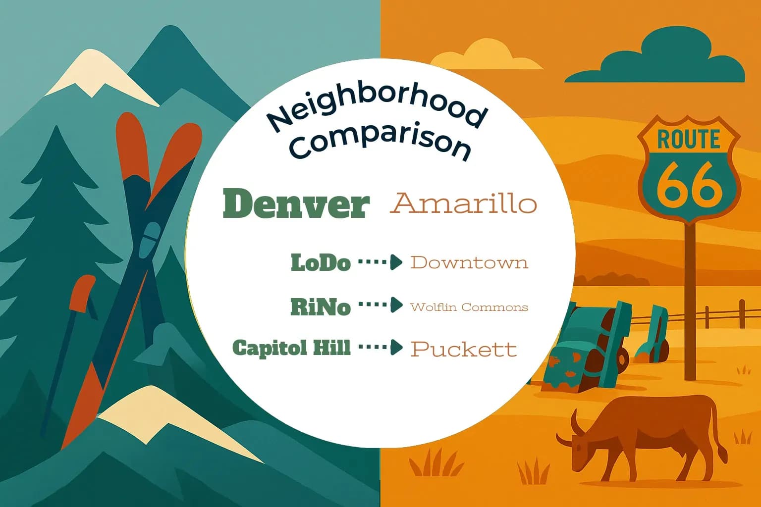Denver vs Amarillo Neighborhood Comparison