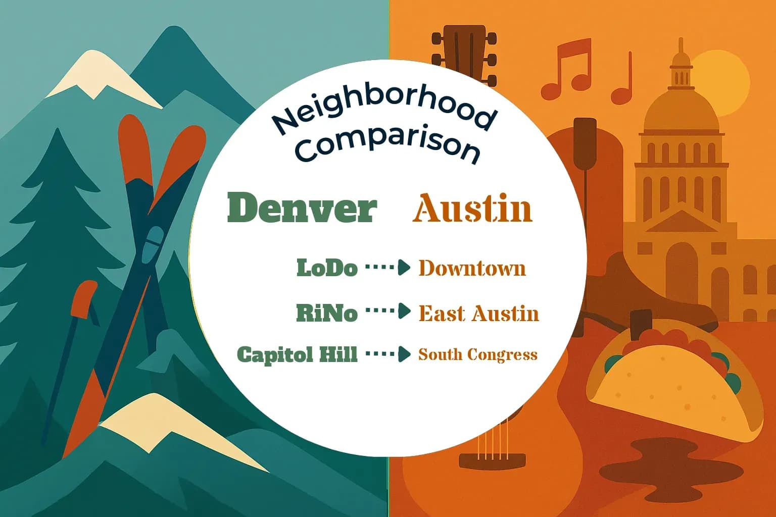 Denver vs Austin Neighborhood Comparison