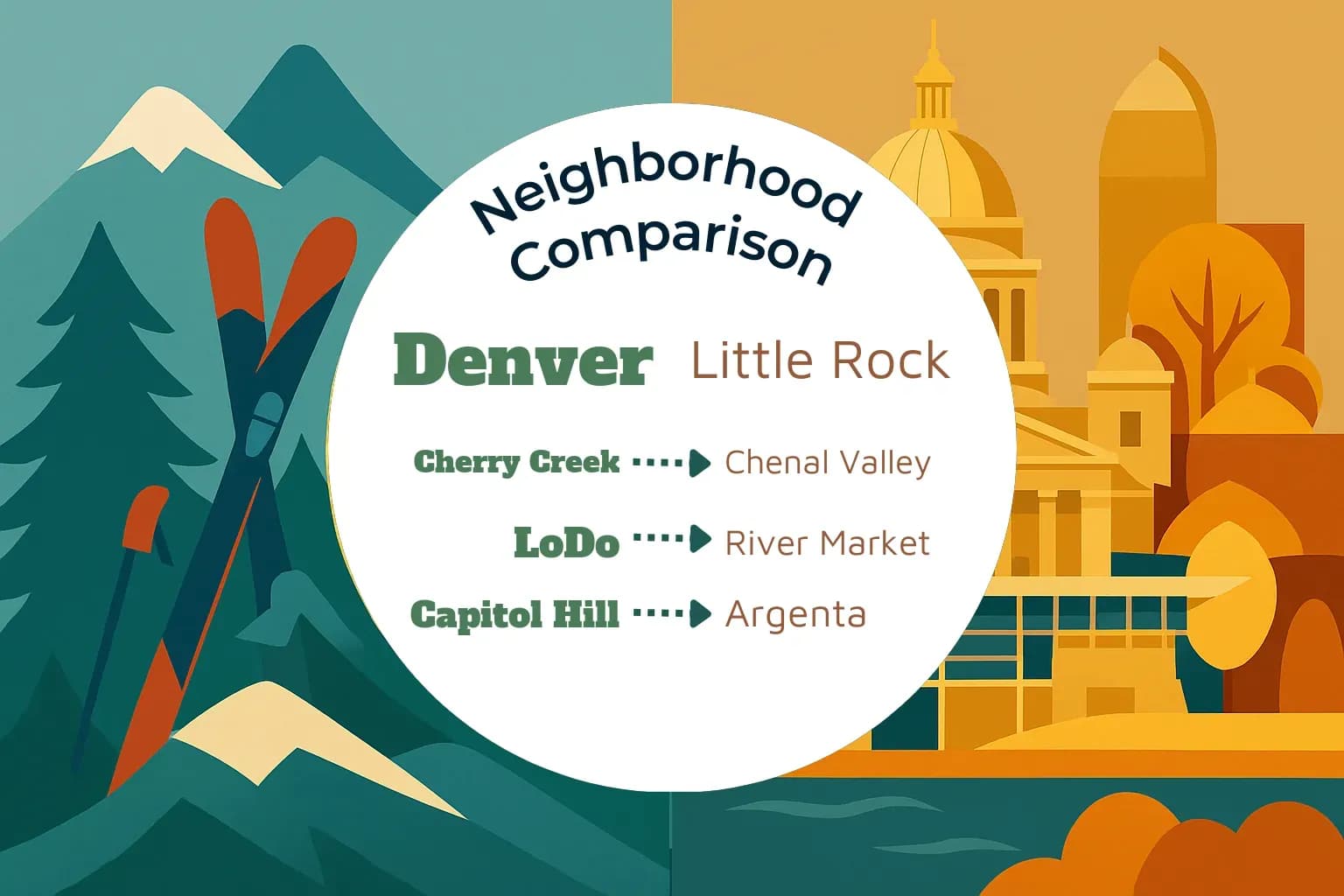 Denver vs Little Rock Neighborhood Comparison