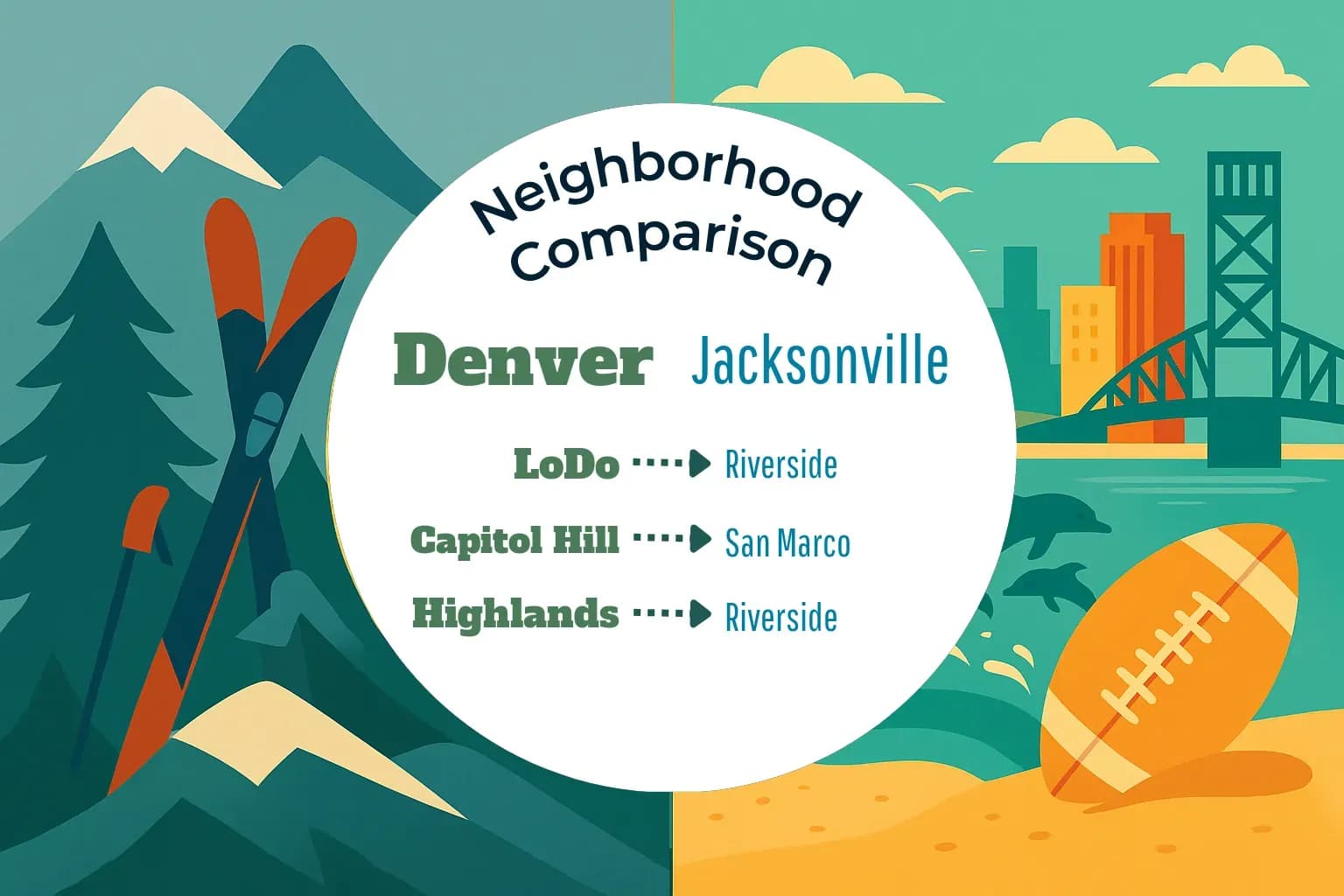 Denver vs Jacksonville Neighborhood Comparison