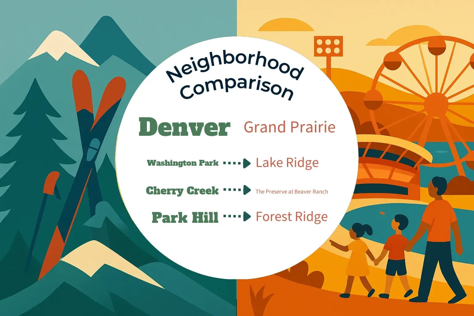 Denver vs Grand Prairie Neighborhood Comparison
