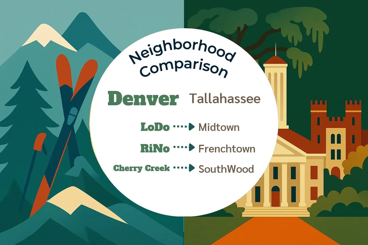 Denver vs Tallahassee Neighborhood Comparison