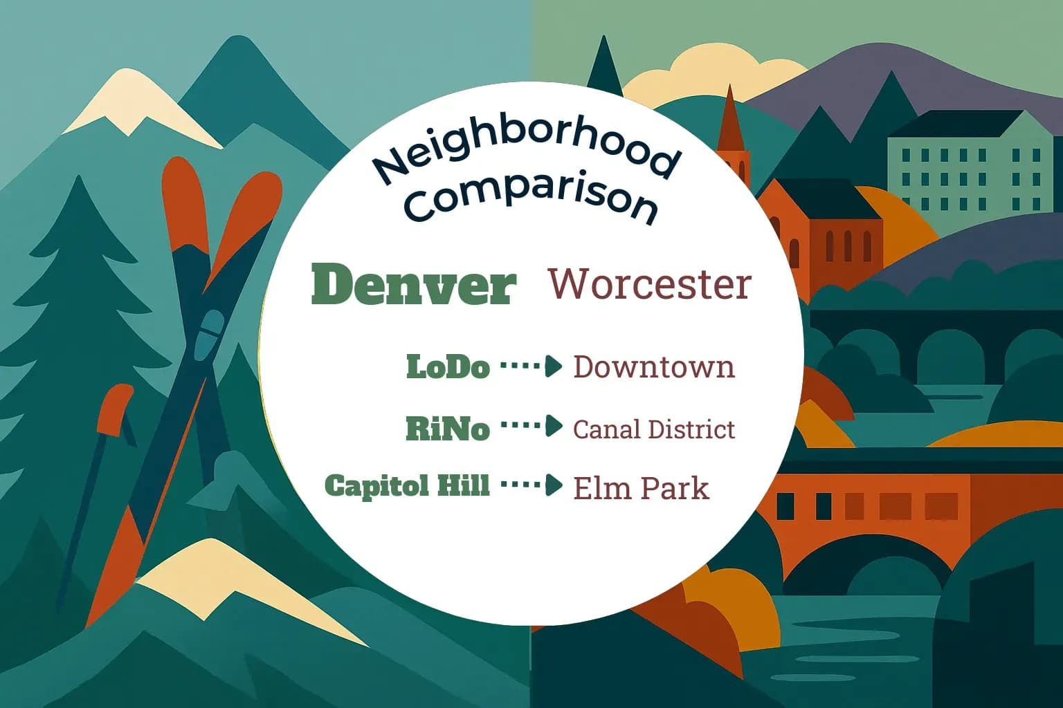 Denver vs Worcester Neighborhood Comparison