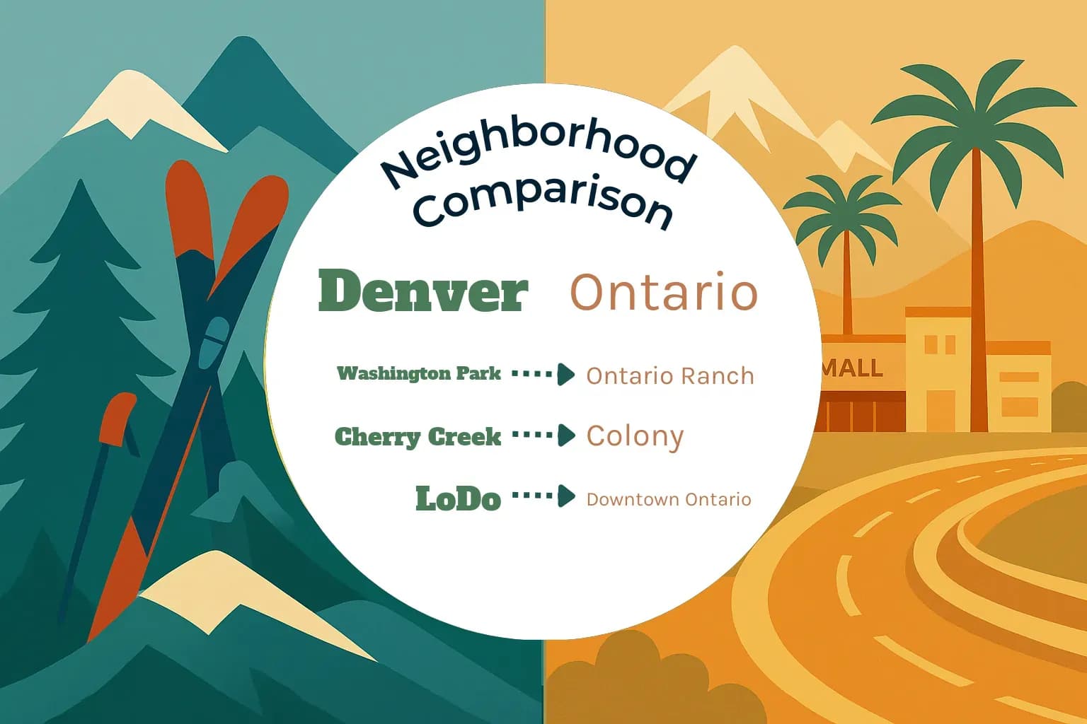 Denver vs Ontario Neighborhood Comparison