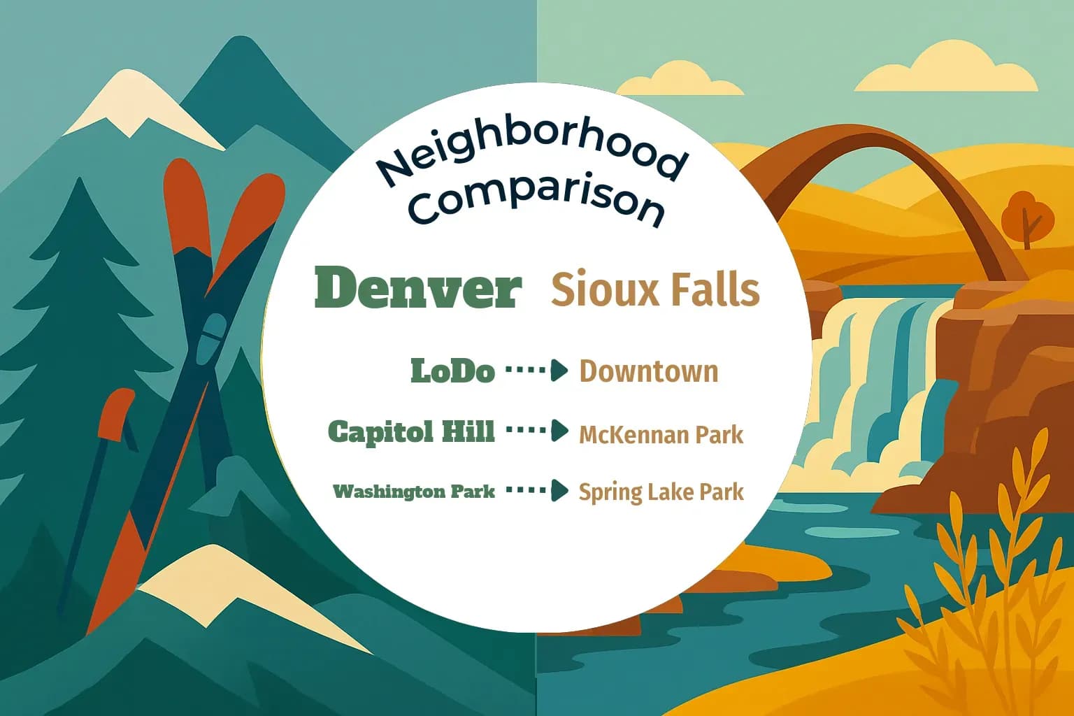 Denver vs Sioux Falls Neighborhood Comparison