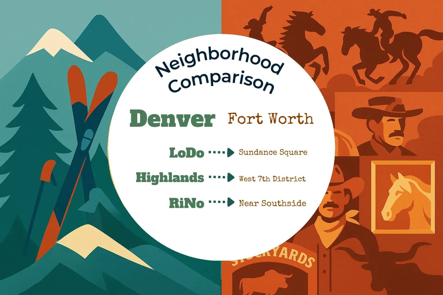 Denver vs Fort Worth Neighborhood Comparison