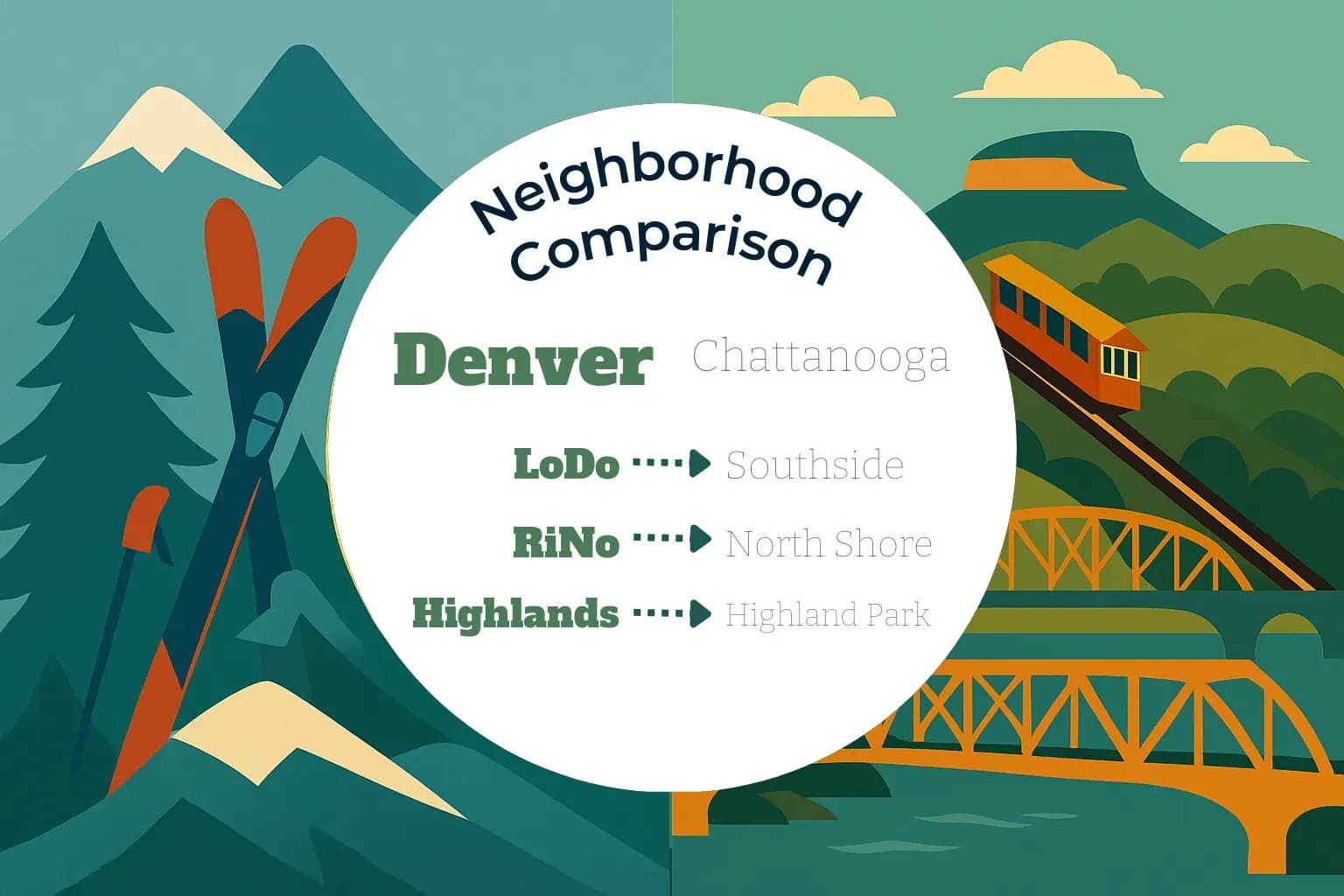 Denver vs Chattanooga Neighborhood Comparison
