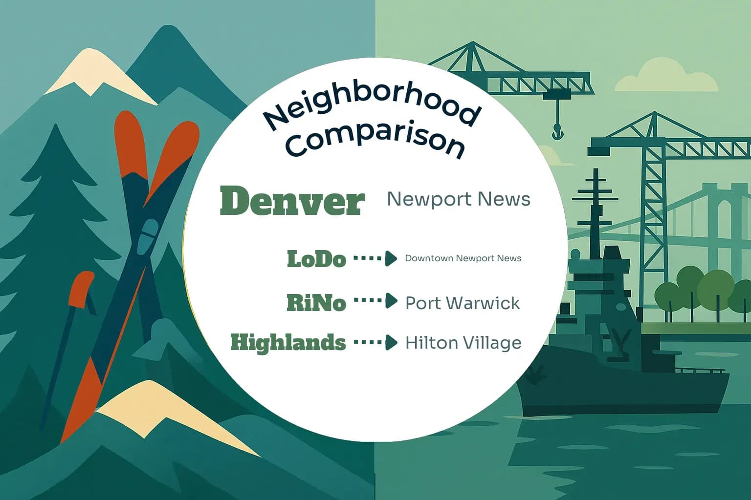 Denver vs Newport News Neighborhood Comparison