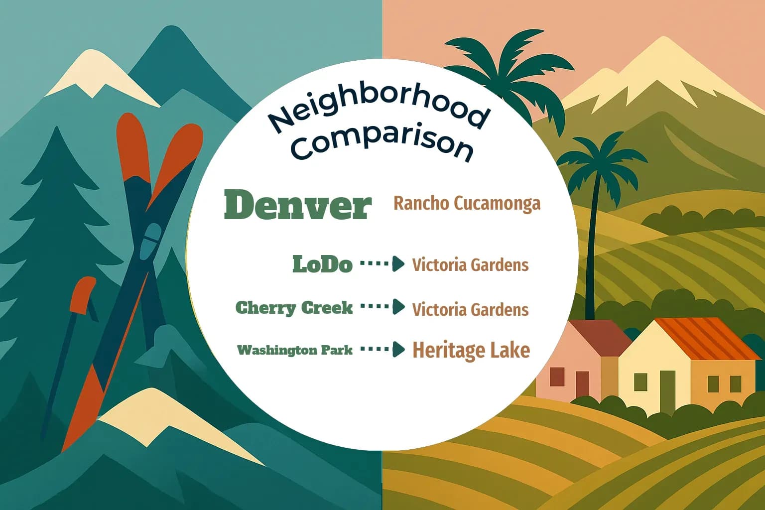 Denver vs Rancho Cucamonga Neighborhood Comparison