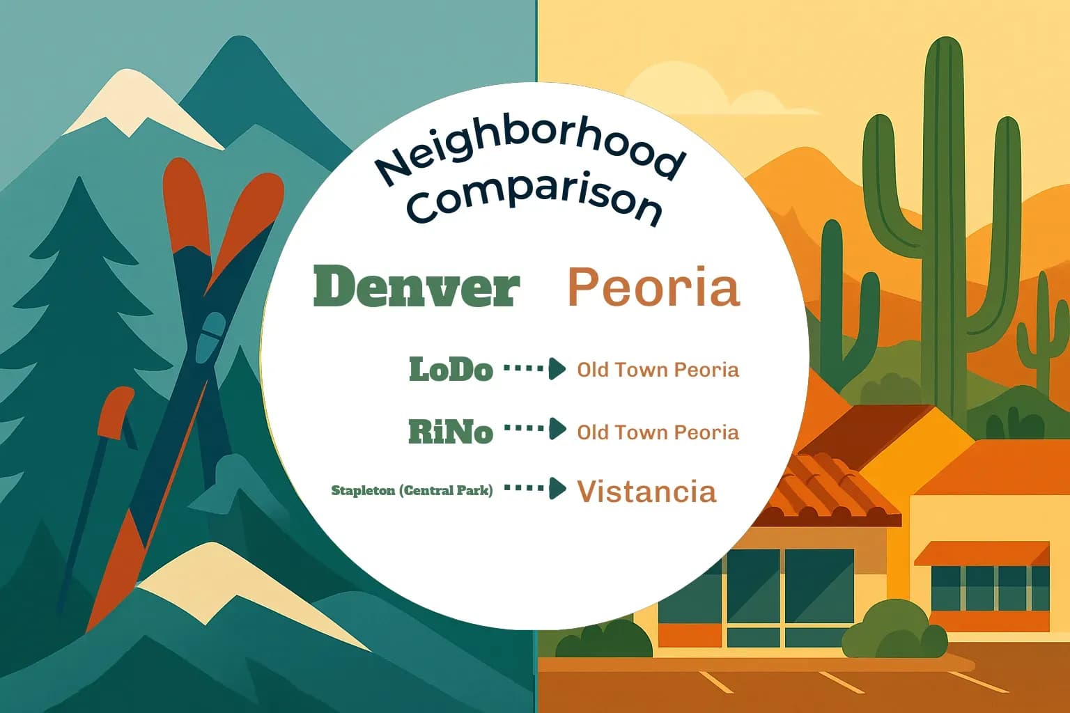 Denver vs Peoria Neighborhood Comparison