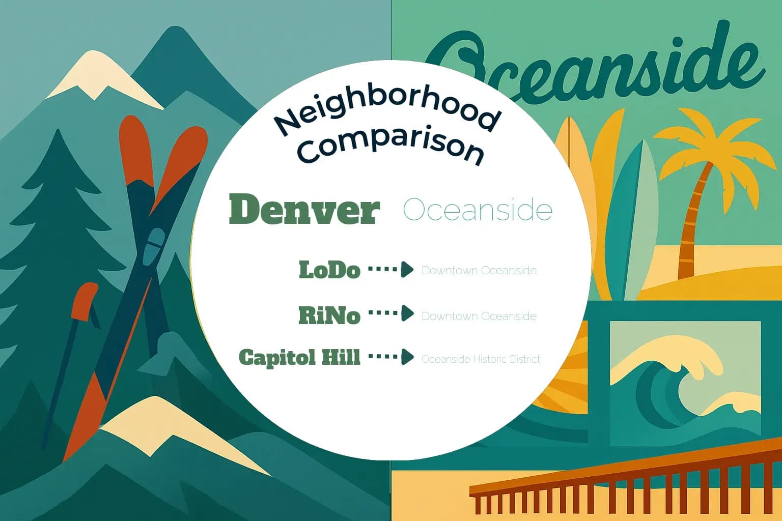 Denver vs Oceanside Neighborhood Comparison
