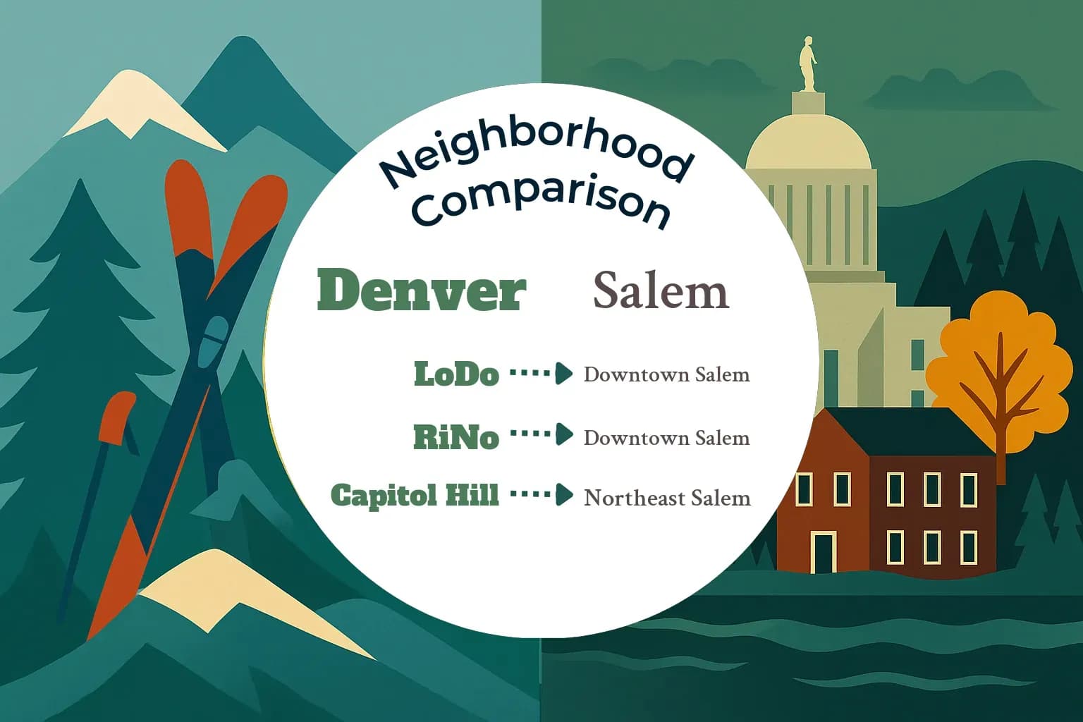 Denver vs Salem Neighborhood Comparison